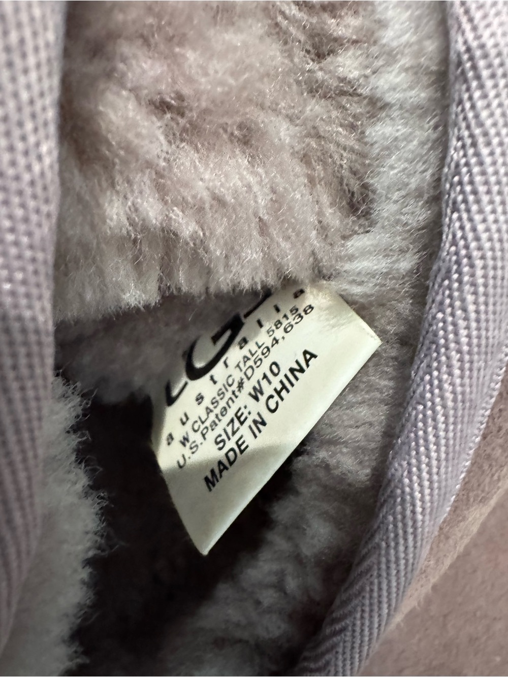 UGG Tall Shearling Boots - Mauve - Picture 3 of 4